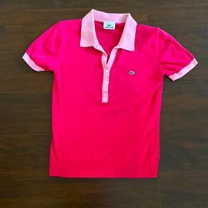Lacoste 100% cotton knit shirts Size S